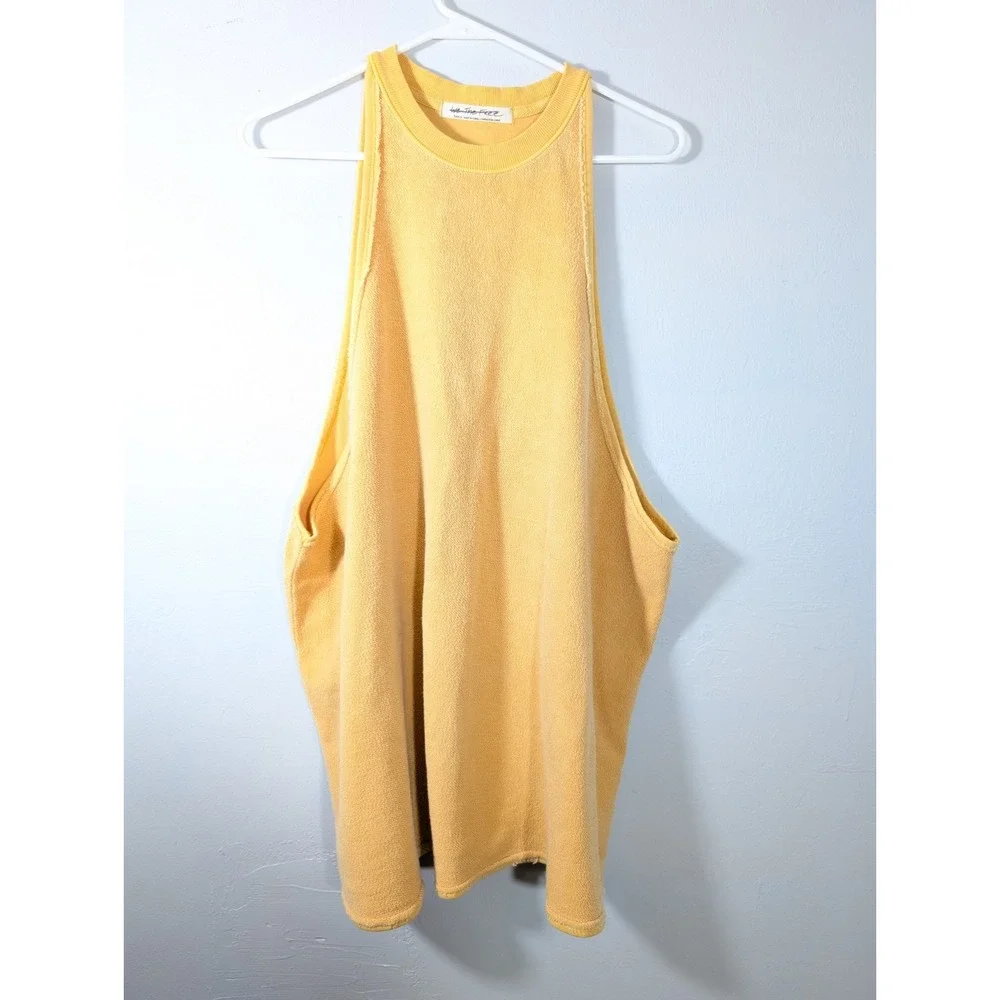 We‎ the Free People Yellow Small Oversized Tank